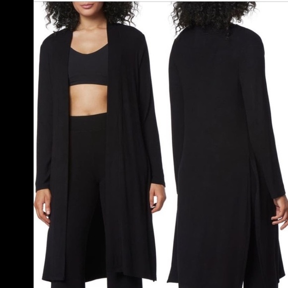 Love Tree Sweaters - Love Tree NWT Black Knit Long Sleeve Midi Cardigan Sweater Large